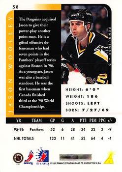 1996-97 Pinnacle Be a Player - Autographs #58 Jason Woolley Back
