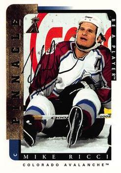 1996-97 Pinnacle Be a Player - Autographs #116 Mike Ricci Front
