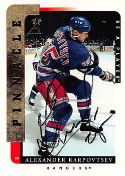 1996-97 Pinnacle Be a Player - Autographs #118 Alexander Karpovtsev Front