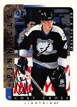 1996-97 Pinnacle Be a Player - Autographs #143 Cory Cross Front
