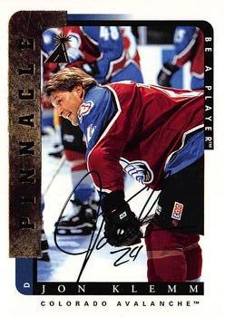 1996-97 Pinnacle Be a Player - Autographs #144 Jon Klemm Front