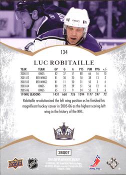 2007-08 SP Authentic #134 Luc Robitaille Back