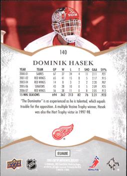 2007-08 SP Authentic #140 Dominik Hasek Back