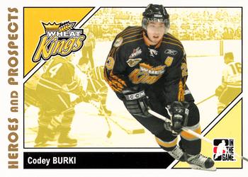 2007-08 In The Game Heroes and Prospects #60 Codey Burki Front