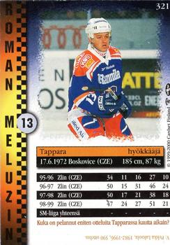 1999-00 Cardset Finland #321 Roman Meluzin Back