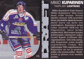 1999-00 Cardset Finland - Par Avion #6 Mikko Kuparinen Back