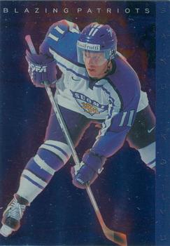 1999-00 Cardset Finland - Blazing Patriots #5 Saku Koivu Front
