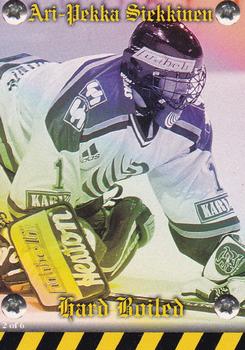 1999-00 Cardset Finland - Puckstoppers #2 Ari-Pekka Siekkinen Back