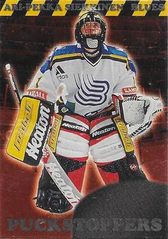 1999-00 Cardset Finland - Puckstoppers #2 Ari-Pekka Siekkinen Front