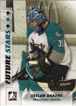 2007-08 In The Game Between the Pipes #50 Taylor Dakers Front