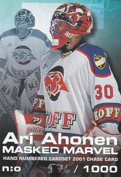 2000-01 Cardset Finland - Masked Marvel #NNO2 Ari Ahonen Front