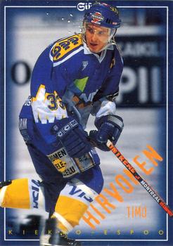 1996-97 Leaf Sisu SM-Liiga (Finnish) #94 Timo Hirvonen Front