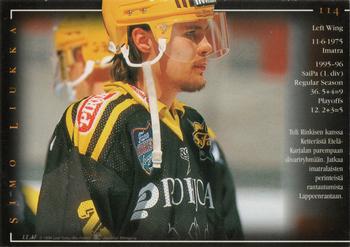 1996-97 Leaf Sisu SM-Liiga (Finnish) #114 Simo Liukka Back