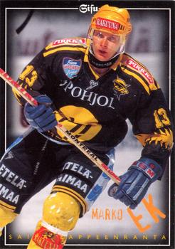 1996-97 Leaf Sisu SM-Liiga (Finnish) #117 Marko Ek Front