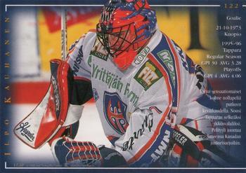 1996-97 Leaf Sisu SM-Liiga (Finnish) #122 Ilpo Kauhanen Back