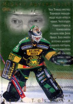 1996-97 Leaf Sisu SM-Liiga (Finnish) - Mighty Adversaries #6 Vesa Toskala / Janne Ojanen Front