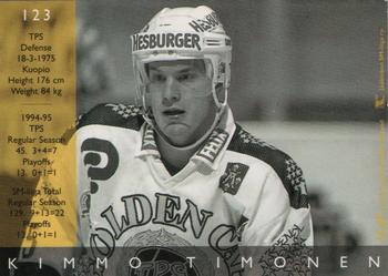 1995-96 Leaf Sisu SM-Liiga (Finnish) #123 Kimmo Timonen Back