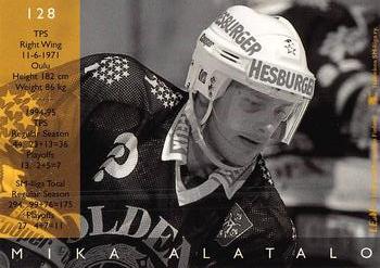 1995-96 Leaf Sisu SM-Liiga (Finnish) #128 Mika Alatalo Back