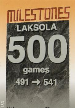 1995-96 Leaf Sisu SM-Liiga (Finnish) #183 Pekka Laksola Back
