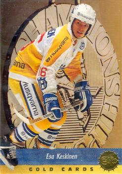 1995-96 Leaf Sisu SM-Liiga (Finnish) - Gold #14 Esa Keskinen Front