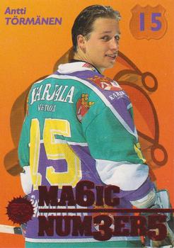 1994-95 Leaf Sisu SM-Liiga (Finnish) - Magic Numbers #7 Antti Törmänen Front