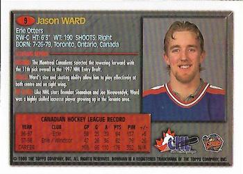 1998 Bowman CHL #9 Jason Ward Back