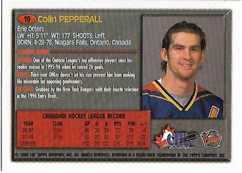 1998 Bowman CHL #19 Colin Pepperall Back