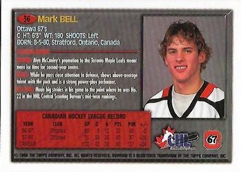 1998 Bowman CHL #36 Mark Bell Back