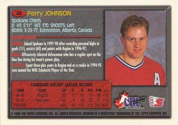 1998 Bowman CHL #44 Perry Johnson Back