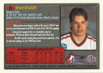 1998 Bowman CHL #66 Brad Stuart Back