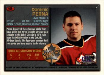 1998 Bowman CHL #163 Dominic Perna Back