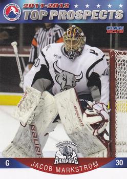 2011-12 Choice AHL Top Prospects #40 Jacob Markstrom Front