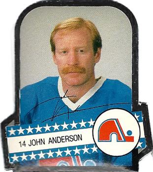 1985-86 Provigo Quebec Nordiques Stickers #NNO John Anderson Front