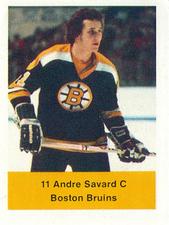 1974-75 NHL Action Stamps #NNO Andre Savard Front