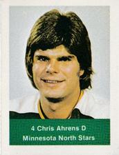 1974-75 NHL Action Stamps #NNO Chris Ahrens Front