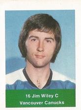 1974-75 NHL Action Stamps #NNO Jim Wiley Front