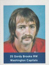 1974-75 NHL Action Stamps #NNO Gordy Brooks Front