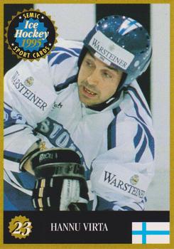 1995 Semic Ice Hockey (Finnish) #23 Hannu Virta Front