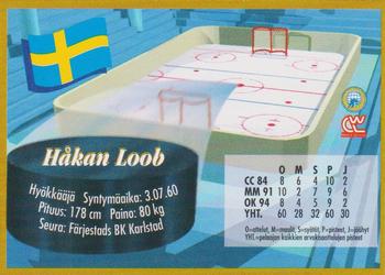 1995 Semic Ice Hockey (Finnish) #75 Håkan Loob Back