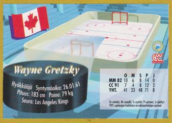 1995 Semic Ice Hockey (Finnish) #99 Wayne Gretzky Back