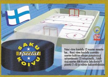 1995 Semic Ice Hockey (Finnish) #220 Saku Koivu Back