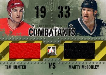 2013-14 In The Game Enforcers - Combatants Jersey Duals #C-09 Tim Hunter / Marty McSorley Front