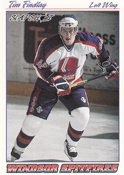 1995-96 Slapshot OHL #429 Tim Findlay Front