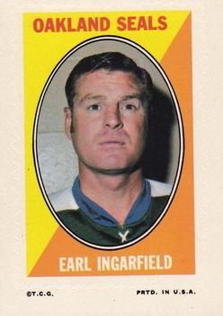 1970-71 Topps - Sticker Stamps #NNO Earl Ingarfield Front