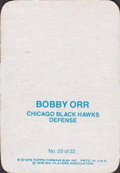 1976-77 Topps - Glossy Inserts #20 Bobby Orr Back