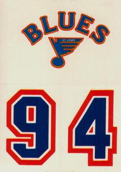1985-86 Topps - Stickers #28 St. Louis Blues Front
