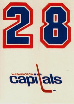 1985-86 Topps - Stickers #30 Washington Capitals Front