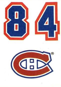 1987-88 Topps - Stickers #23 Montreal Canadiens Front