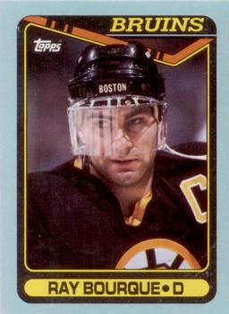 1990-91 Topps - Box Bottoms #I Ray Bourque Front