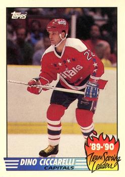1990-91 Topps - Team Scoring Leaders #6 Dino Ciccarelli Front